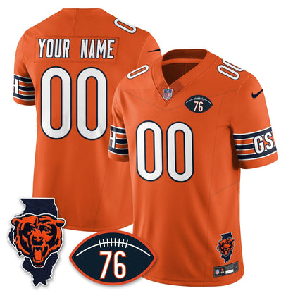 CHI Honor Steve McMichael Custom Jersey - All Stitched-DTD