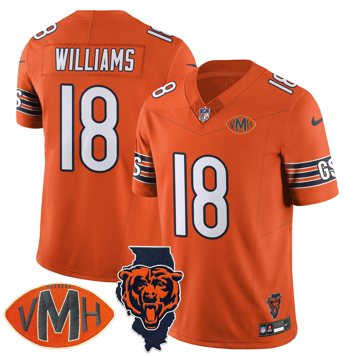 CHI Honor Virginia Halas McCaskey Jersey - All Stitched-DTD