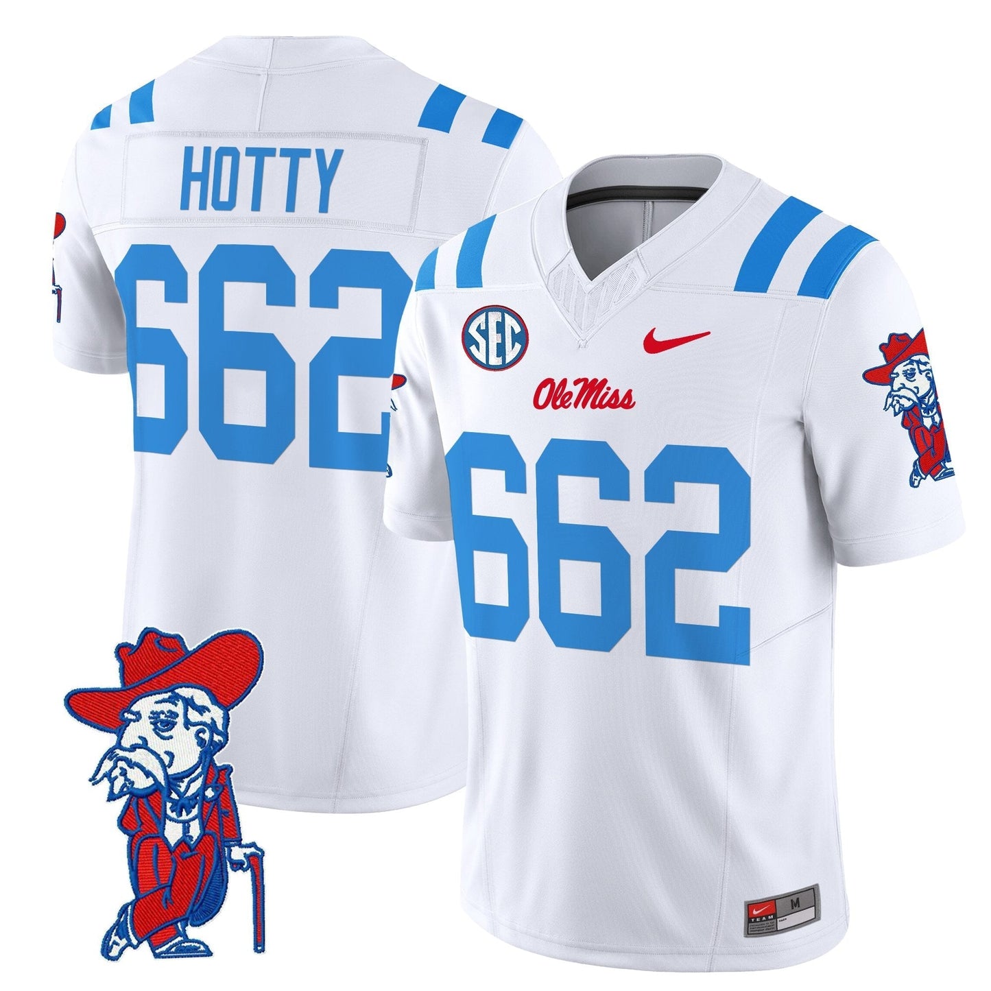 Men's Ole Miss Rebels 2025 Vapor Limited Jersey V2 - All Stitched