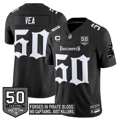 Men's Tampa Bay Buccaneers 'Gothic Pirate Shadows Edition' Limited Jersey - All Stitched