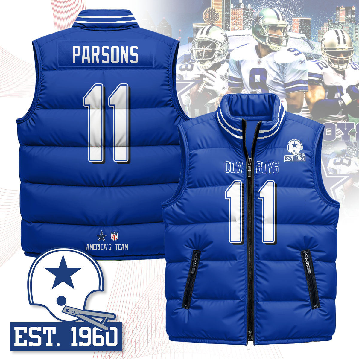 DAL Unisex Puffer VestPlayer-DTD