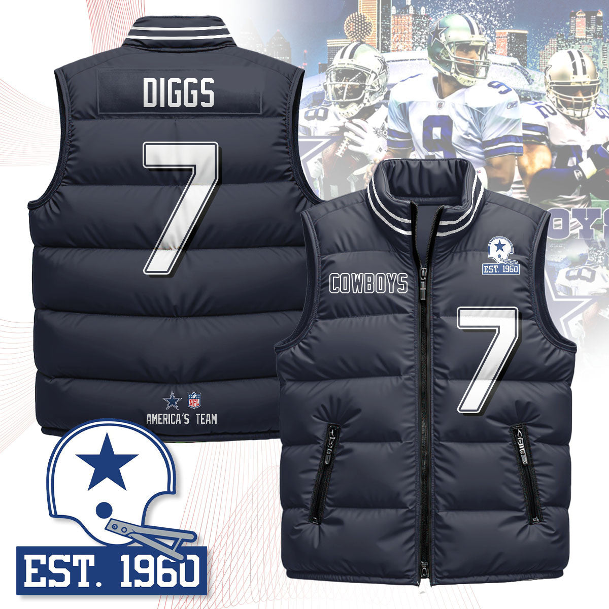 DAL Unisex Puffer VestPlayer-DTD