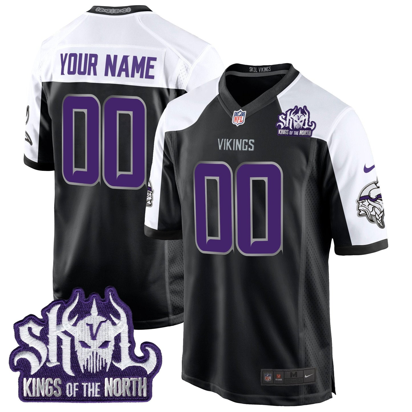 MIN 2024 Winter Warrior Skol Patch Game Custom Jersey - All Stitched-DTD