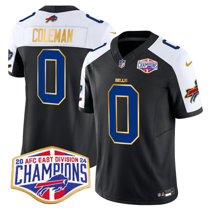 Bills 2024 AFC East Division Champions Gold Trim Vapor Limited Jersey - All Stitched-DTD