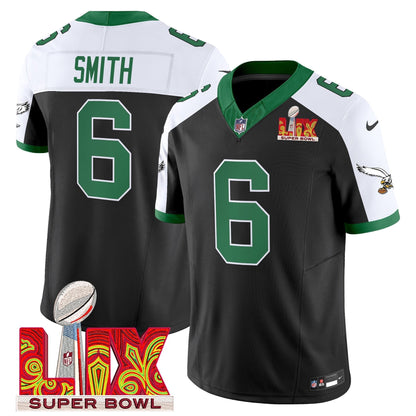 PHI Kelly Green Super Bowl LIX Patch Vapor Limited Jersey - All Stitched-DTD
