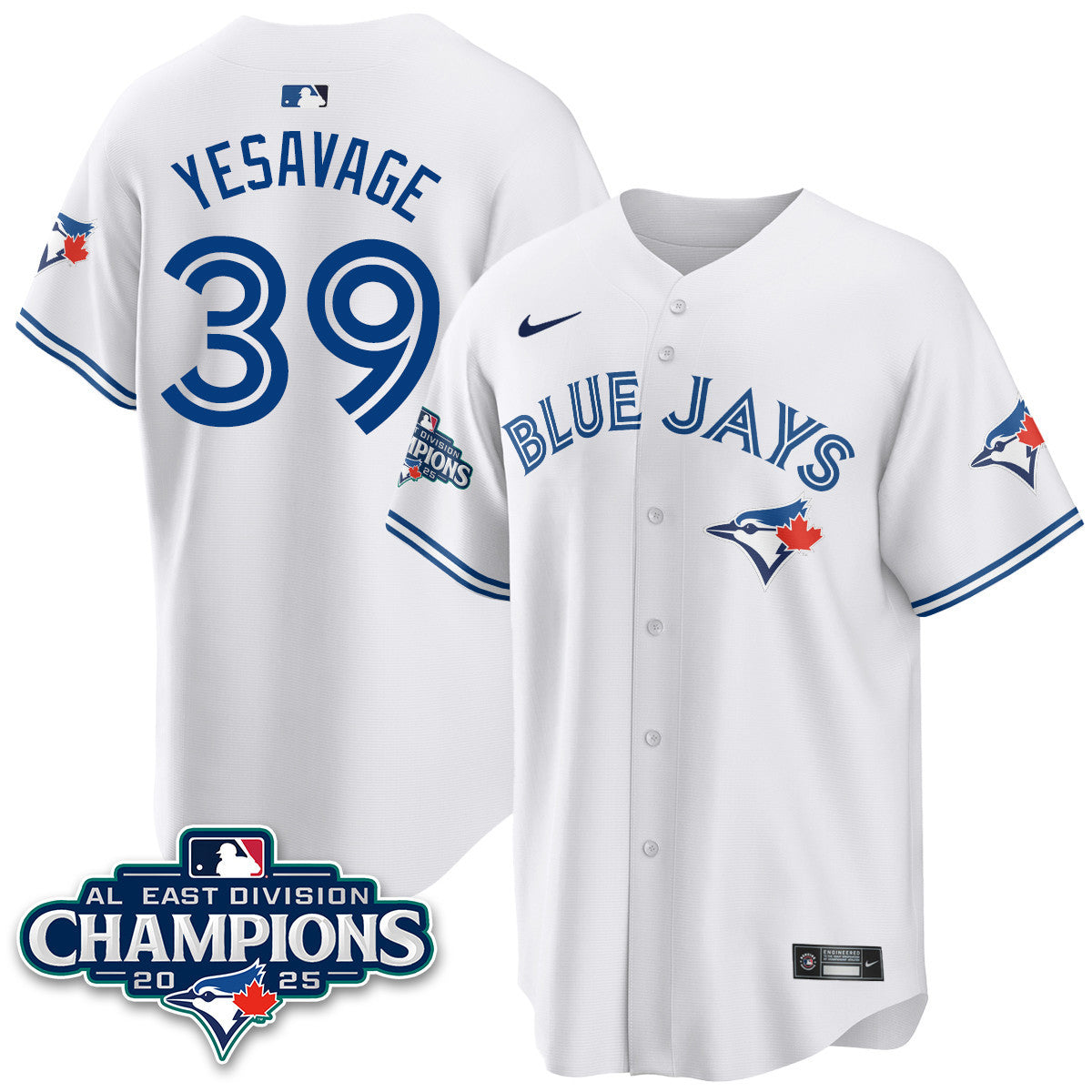 TOR AL East Division Champions Jersey - All Stitched-DTD