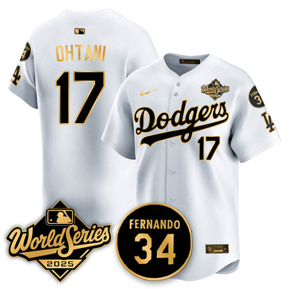 LAD 2025 World Series Champions Jersey N1 - All Stitched-DTD