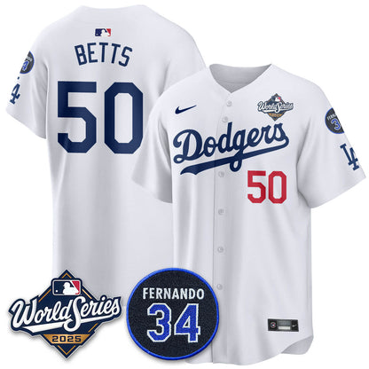 LAD 2025 World Series Champions Jersey N1 - All Stitched-DTD