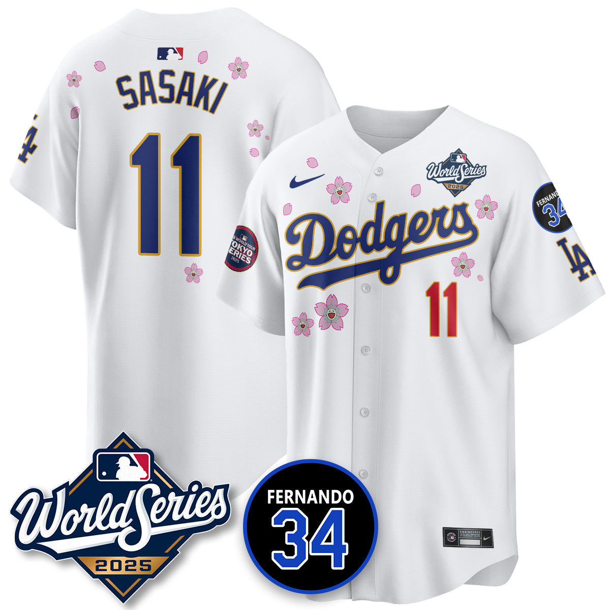 LAD Tokyo Series 2025 NL Champions Jersey - All Stitched-DTD