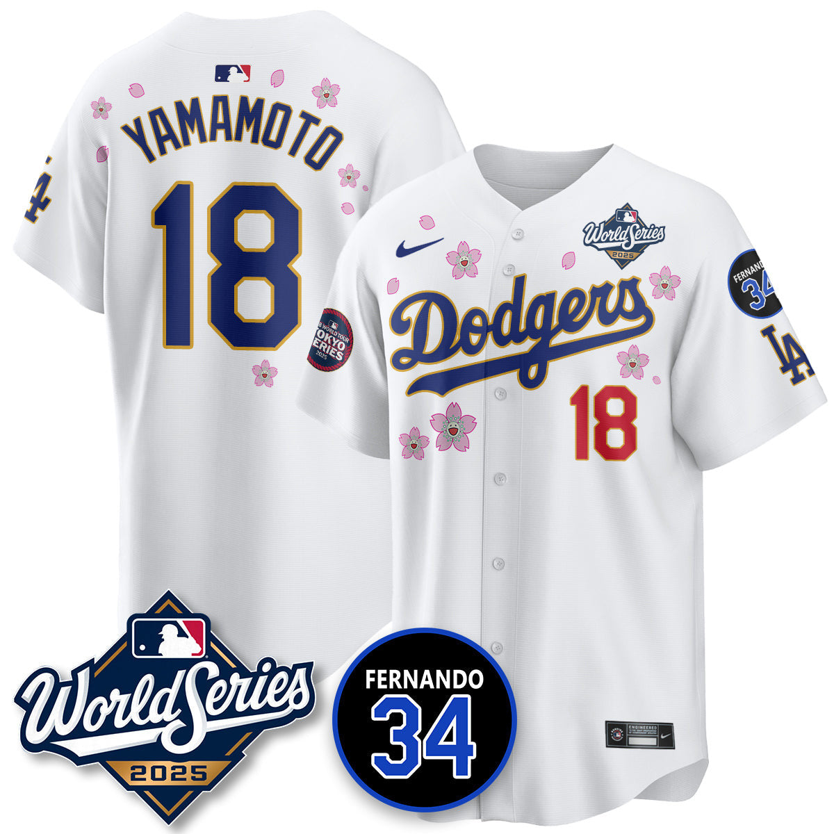 LAD Tokyo Series 2025 NL Champions Jersey - All Stitched-DTD