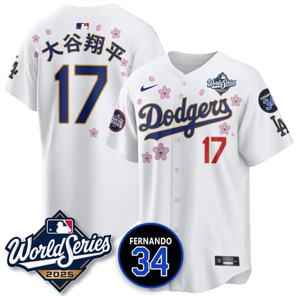 LAD Tokyo Series 2025 NL Champions Jersey - All Stitched-DTD