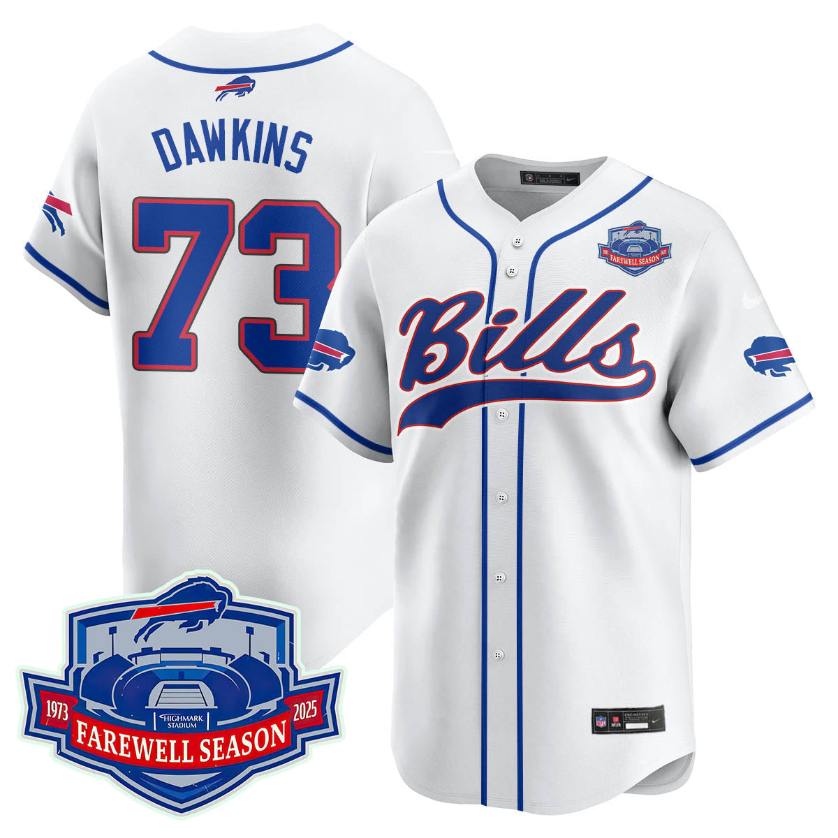 BUF 2025 Baseball Jersey All Stitched - Farewell to Highmark Stadium-DTD