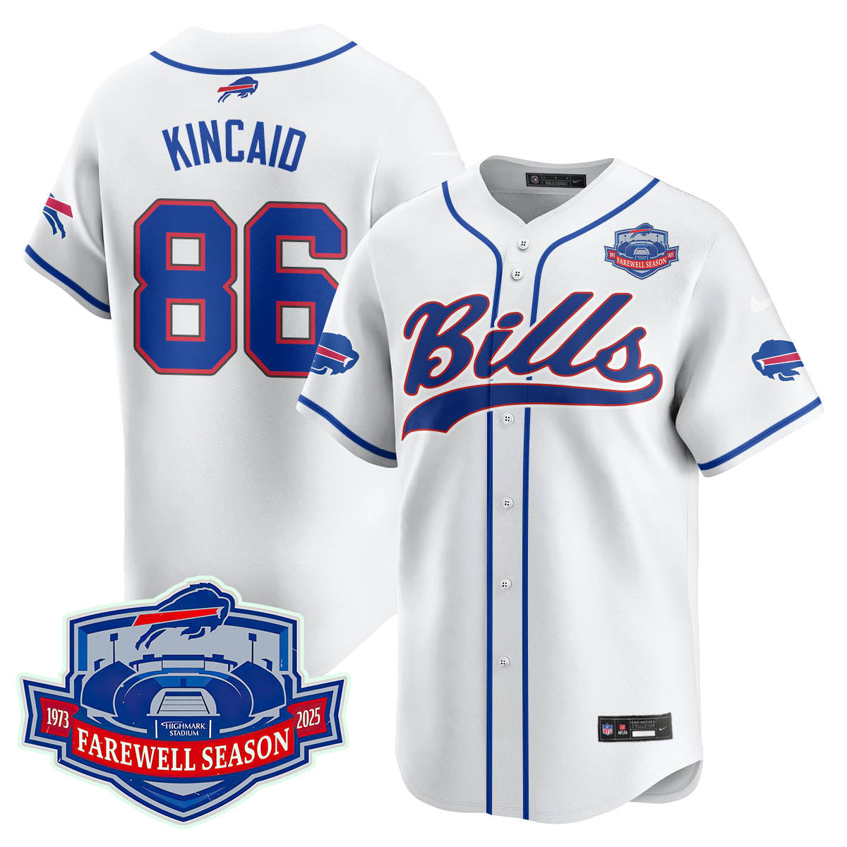 BUF 2025 Baseball Jersey All Stitched - Farewell to Highmark Stadium-DTD