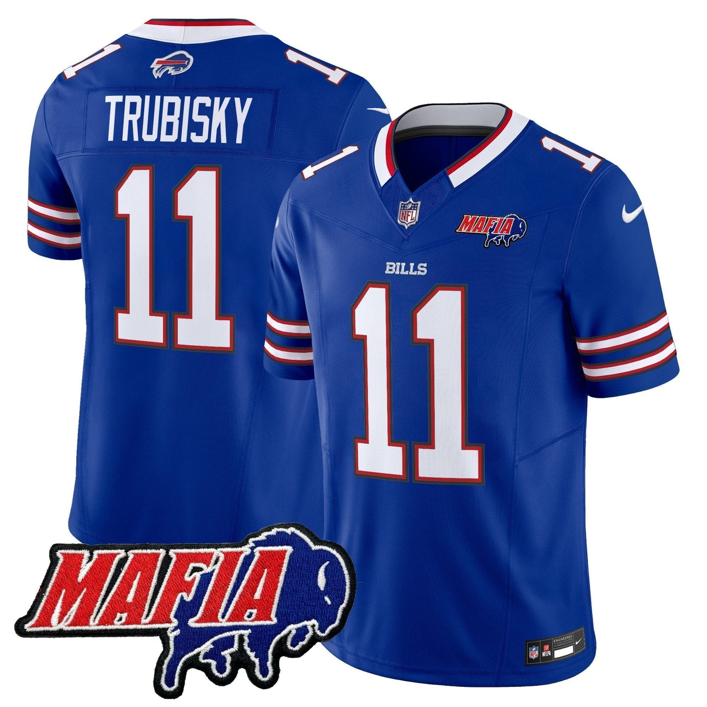 BUF 2025 Bills Mafia Patch Vapor Limited Jersey - All Stitched-DTD