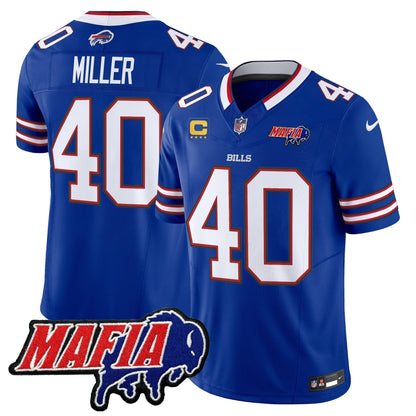 BUF 2025 Bills Mafia Patch Vapor Limited Jersey - All Stitched-DTD