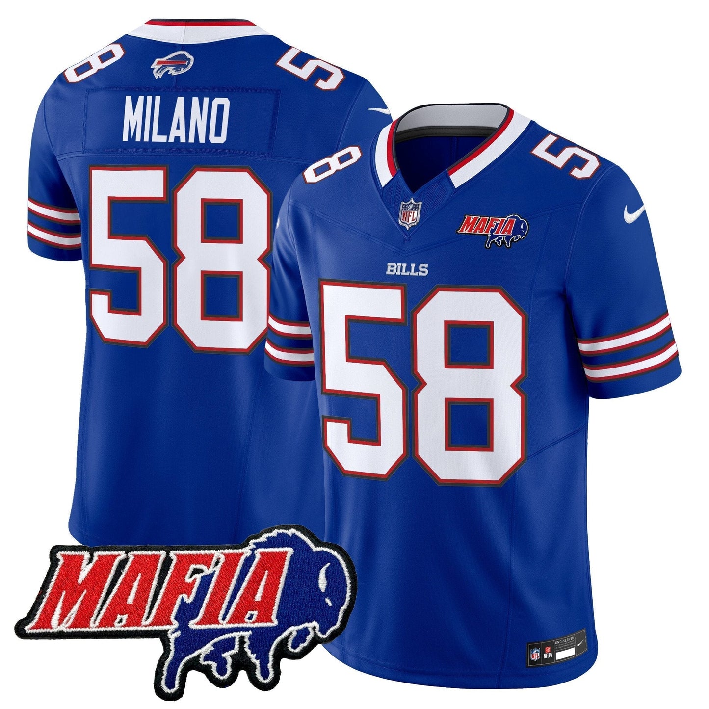 BUF 2025 Bills Mafia Patch Vapor Limited Jersey - All Stitched-DTD