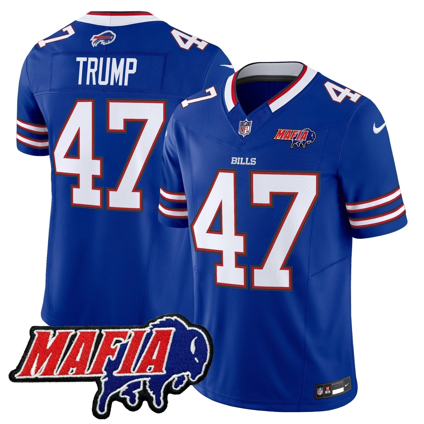 BUF 2025 Bills Mafia Patch Vapor Limited Jersey - All Stitched-DTD