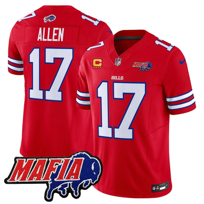 BUF 2025 Bills Mafia Patch Vapor Limited Jersey - All Stitched-DTD