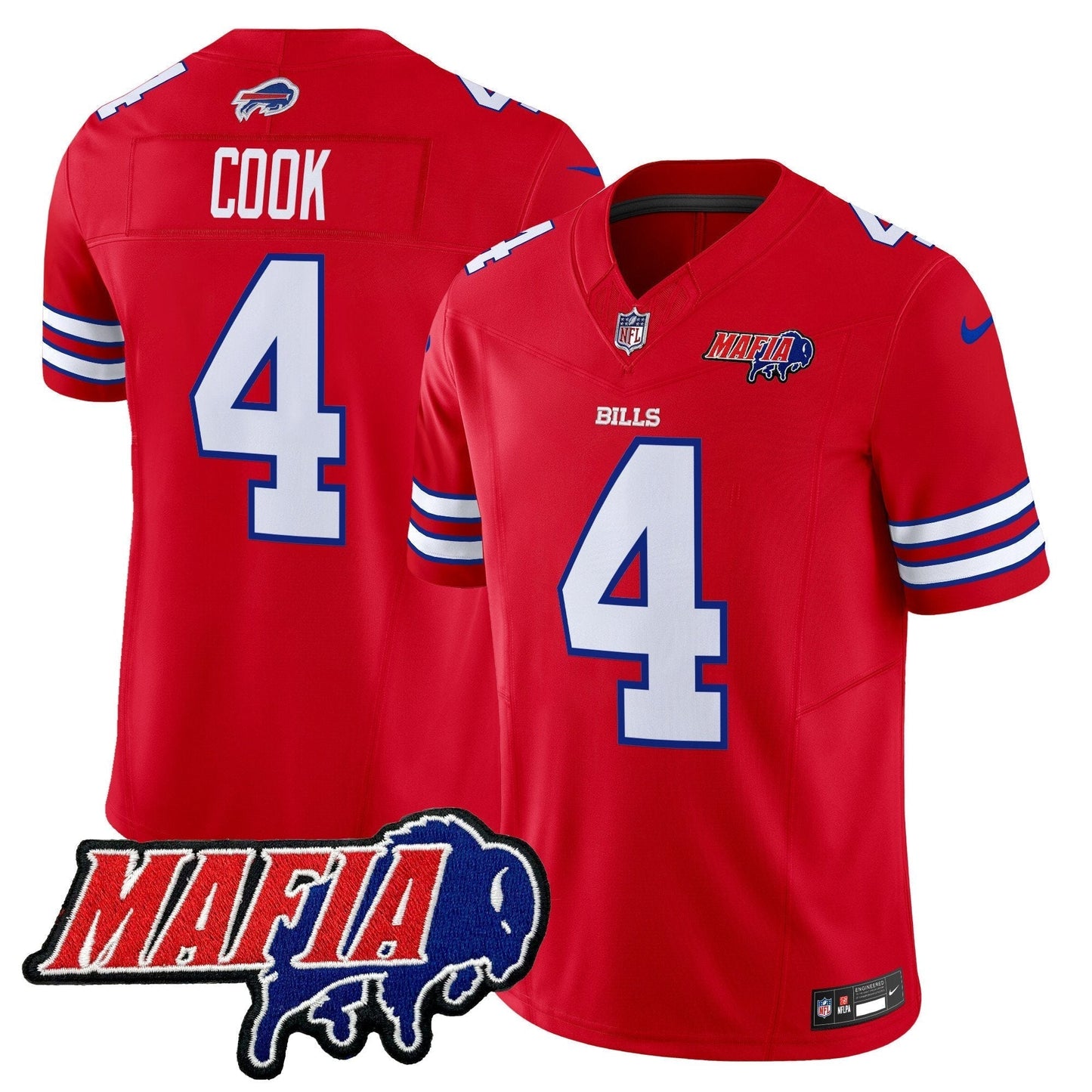 BUF 2025 Bills Mafia Patch Vapor Limited Jersey - All Stitched-DTD