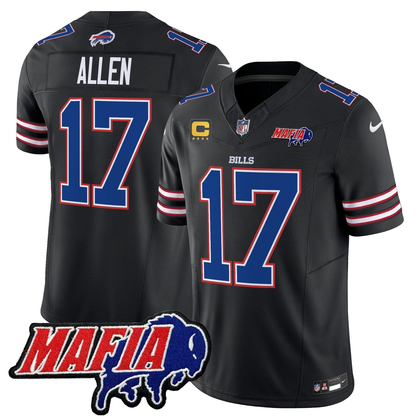 BUF 2025 Bills Mafia Patch Vapor Limited Jersey - All Stitched-DTD