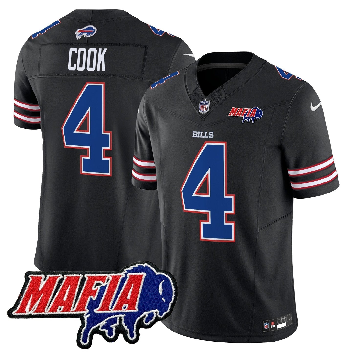 BUF 2025 Bills Mafia Patch Vapor Limited Jersey - All Stitched-DTD