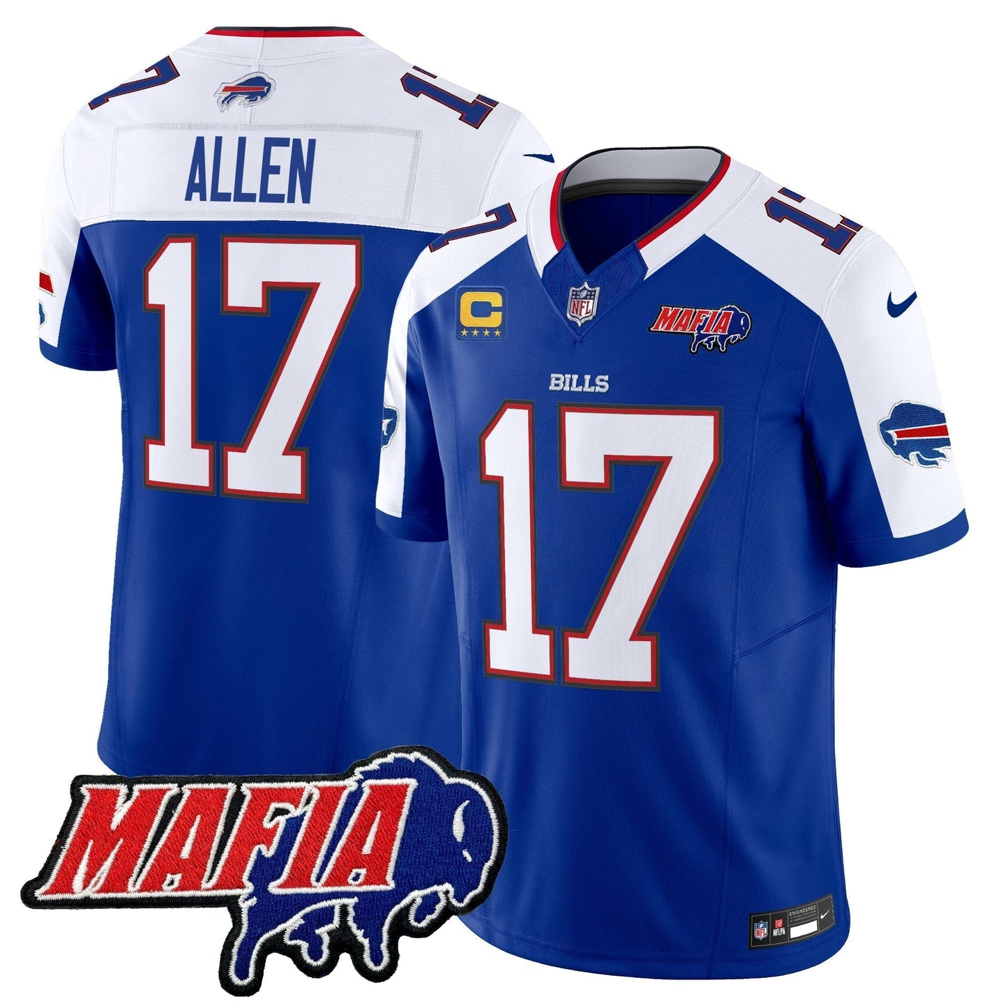 BUF 2025 Bills Mafia Patch Vapor Limited Jersey - All Stitched-DTD