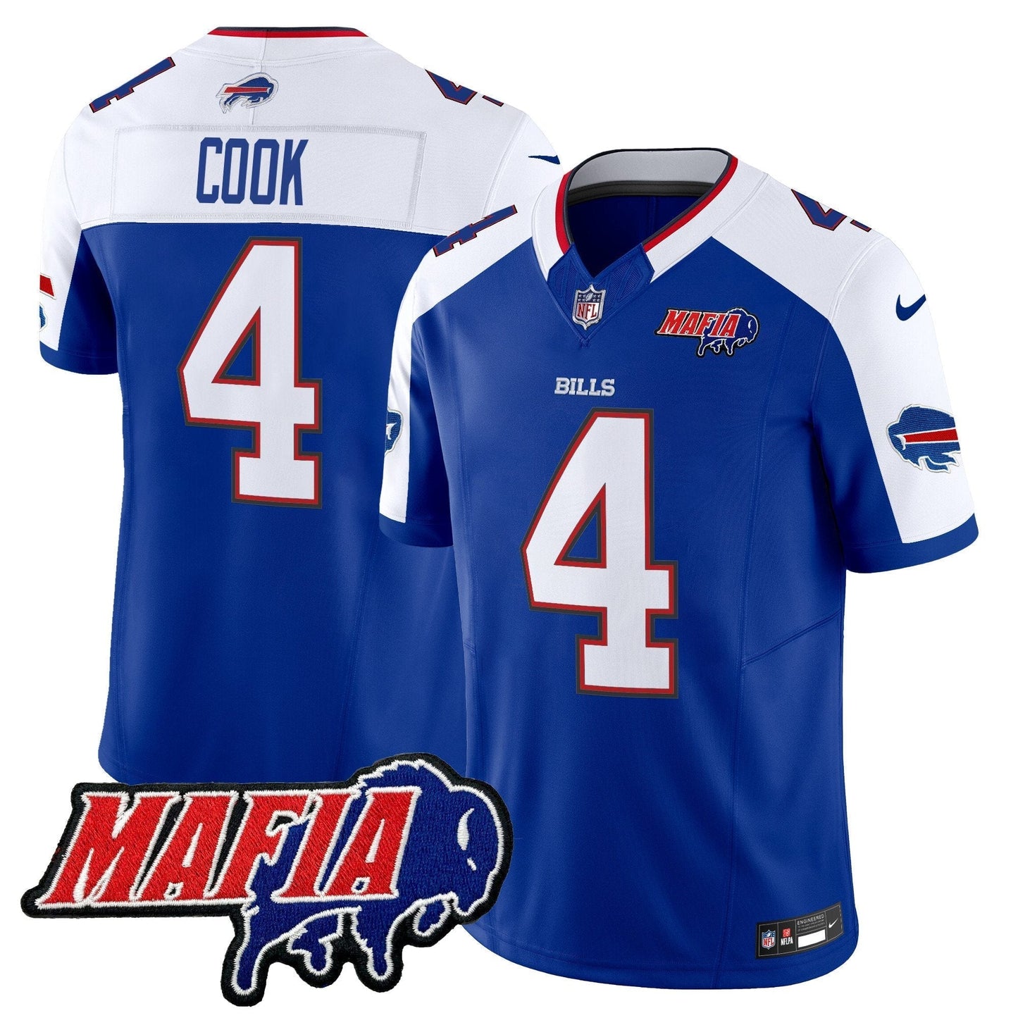 BUF 2025 Bills Mafia Patch Vapor Limited Jersey - All Stitched-DTD