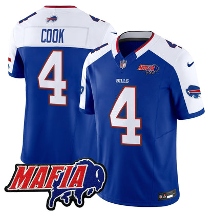 BUF 2025 Bills Mafia Patch Vapor Limited Jersey - All Stitched-DTD