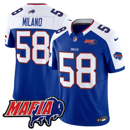 BUF 2025 Bills Mafia Patch Vapor Limited Jersey - All Stitched-DTD