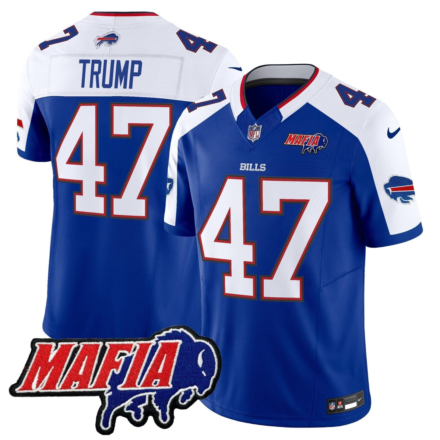 BUF 2025 Bills Mafia Patch Vapor Limited Jersey - All Stitched-DTD
