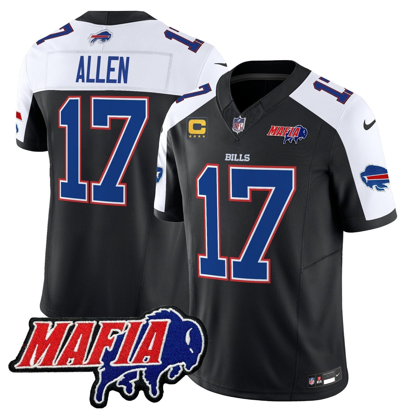 BUF 2025 Bills Mafia Patch Vapor Limited Jersey - All Stitched-DTD