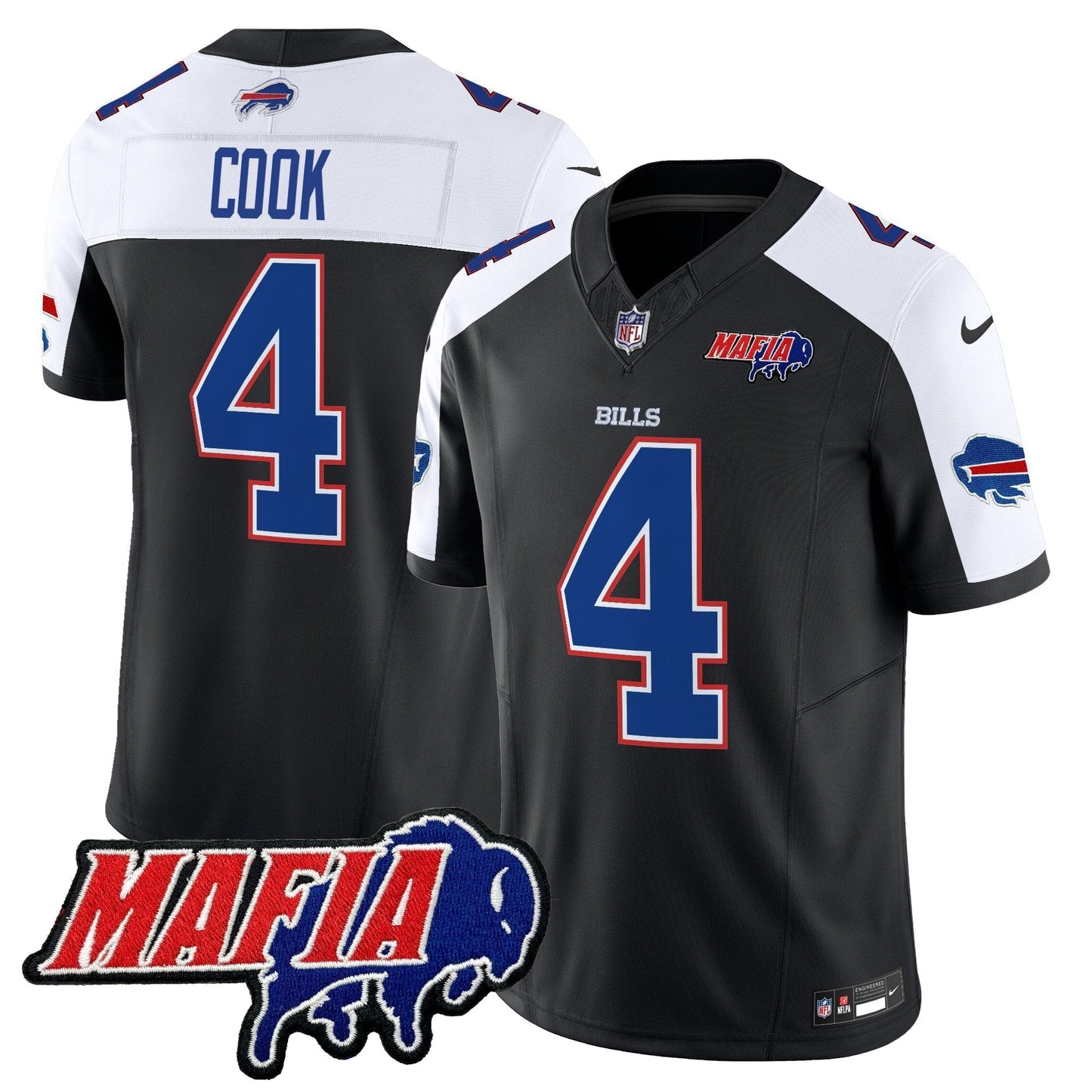 BUF 2025 Bills Mafia Patch Vapor Limited Jersey - All Stitched-DTD