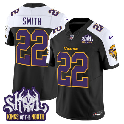 MIN King Of The North Patch Throwback Vapor Limited Jersey V2 - All Stitched-DTD