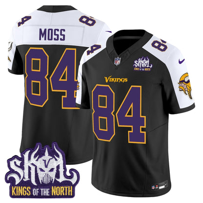 MIN King Of The North Patch Throwback Vapor Limited Jersey V2 - All Stitched-DTD