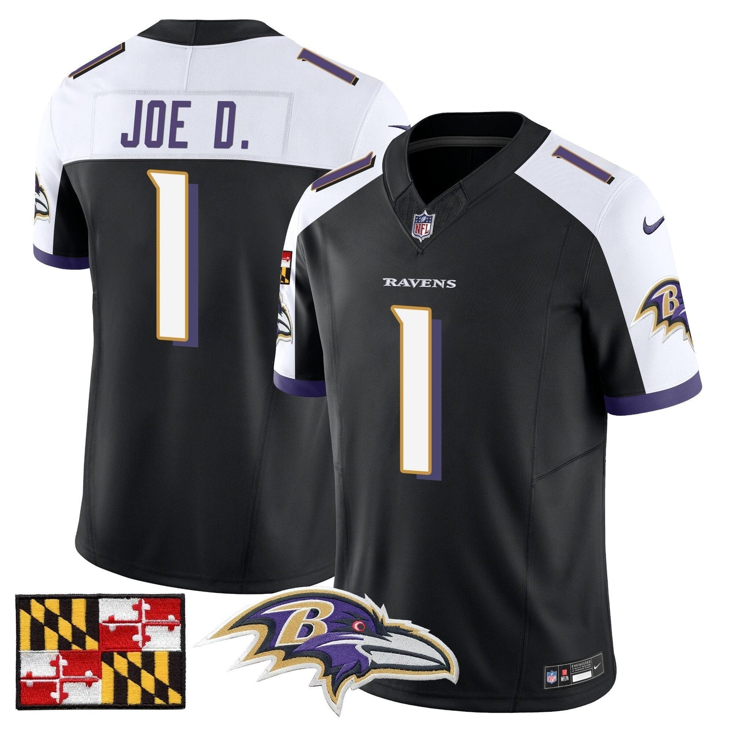 BAL 2024 Maryland Flag Vapor Limited Jersey - All Stitched-DTD