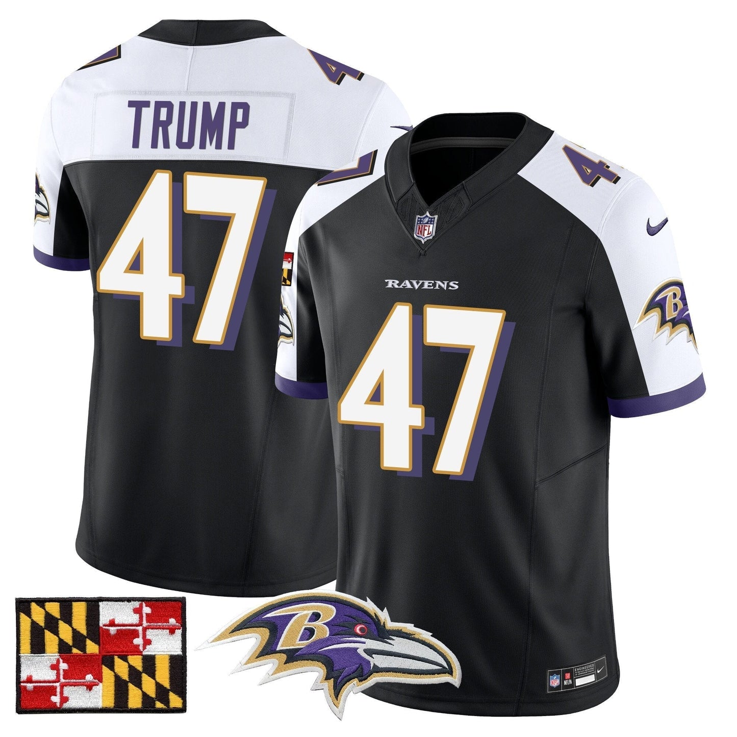 BAL 2024 Maryland Flag Vapor Limited Jersey - All Stitched-DTD