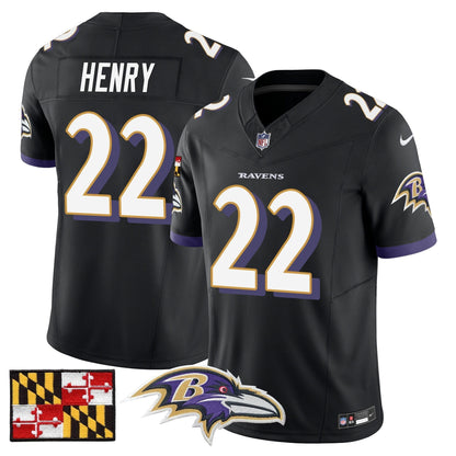 BAL 2024 Maryland Flag Vapor Limited Jersey - All Stitched-DTD