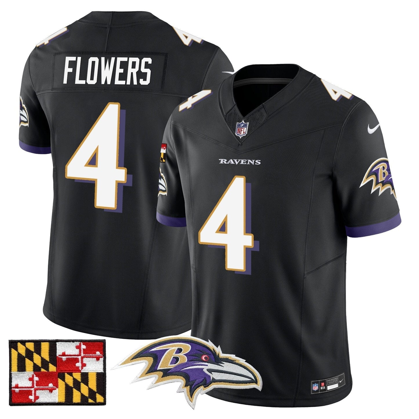 BAL 2024 Maryland Flag Vapor Limited Jersey - All Stitched-DTD