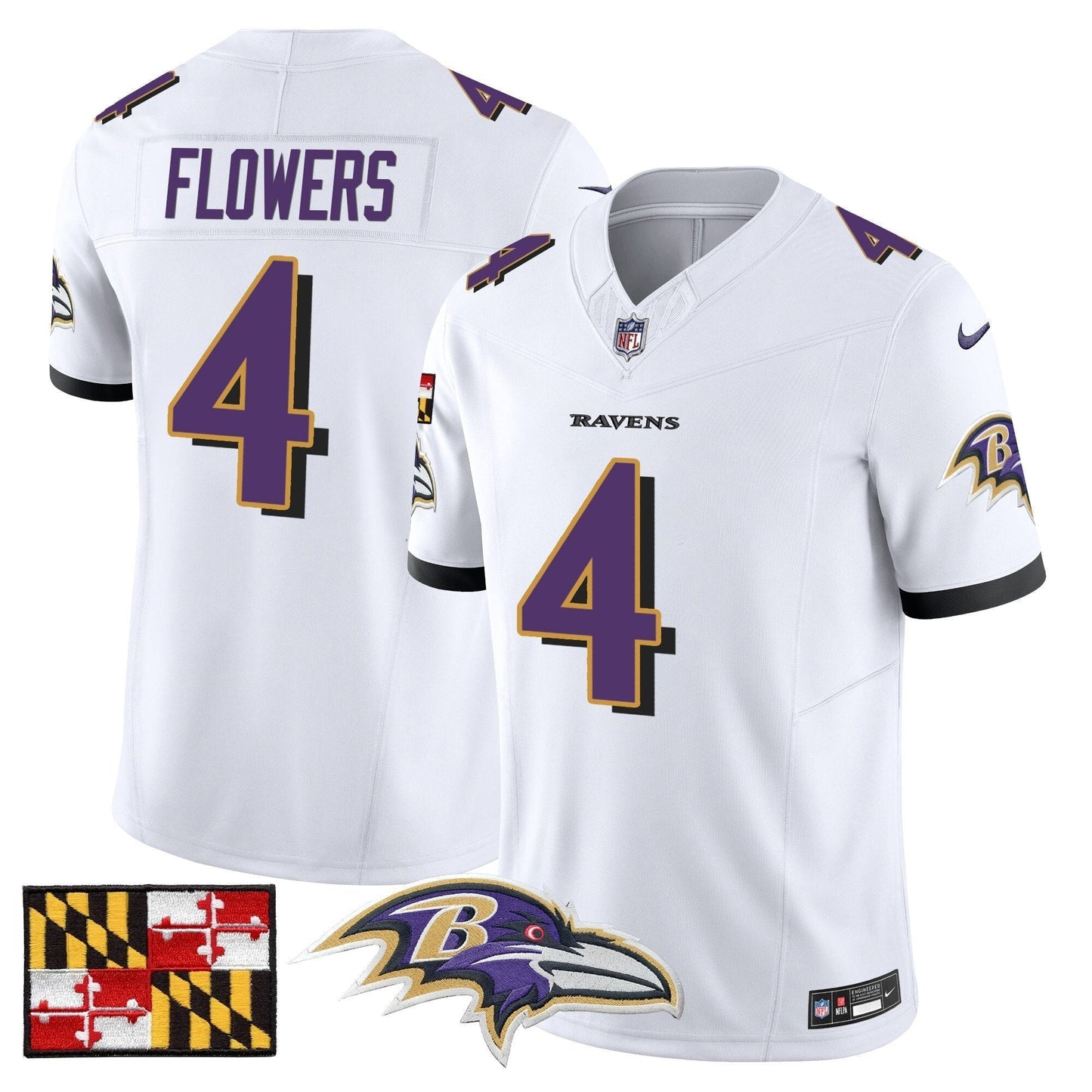 BAL 2024 Maryland Flag Vapor Limited Jersey - All Stitched-DTD