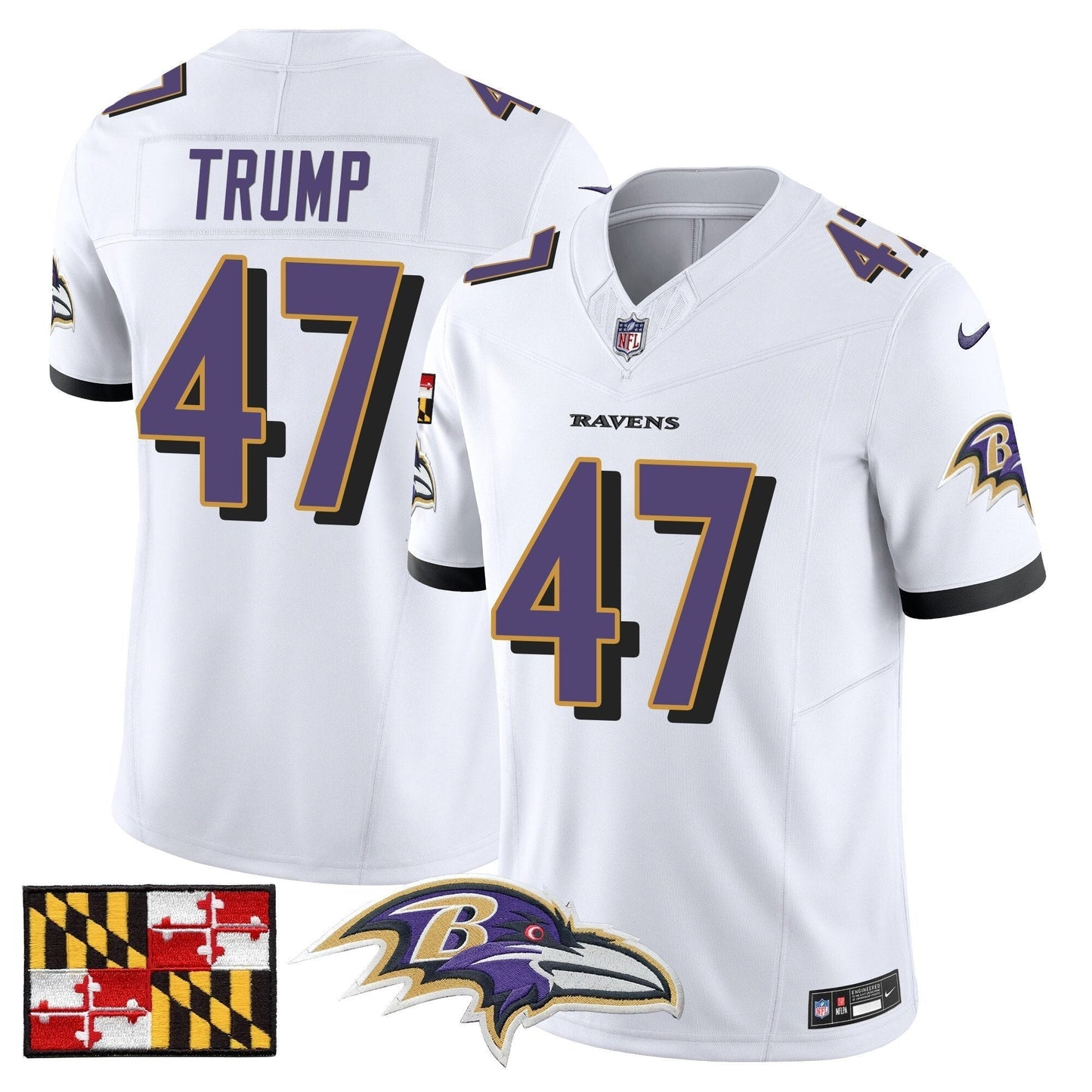 BAL 2024 Maryland Flag Vapor Limited Jersey - All Stitched-DTD