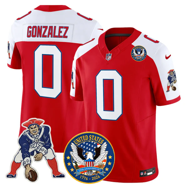 NE Throwback America 250th Patch Vapor Limited Jersey - All Stitched-DTD