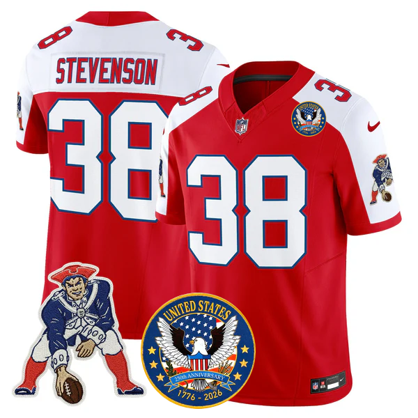 NE Throwback America 250th Patch Vapor Limited Jersey - All Stitched-DTD