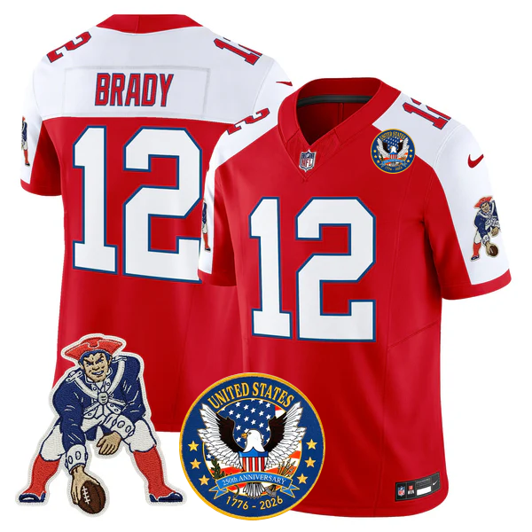 NE Throwback America 250th Patch Vapor Limited Jersey - All Stitched-DTD