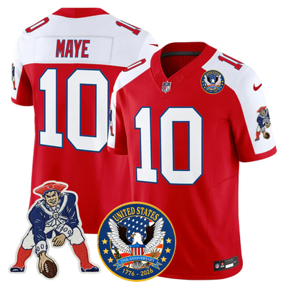 NE Throwback America 250th Patch Vapor Limited Jersey - All Stitched-DTD