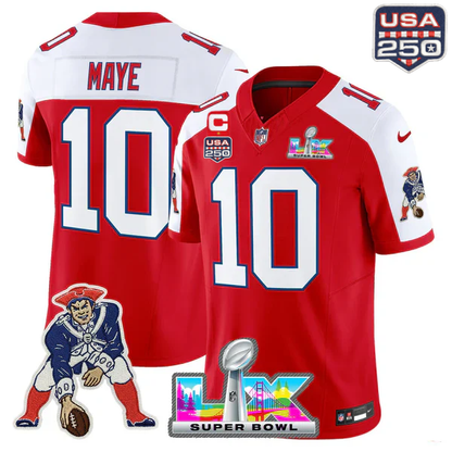 NE 2025 Super Bowl LX Vapor Limited Jersey N18 - All Stitched-DTD