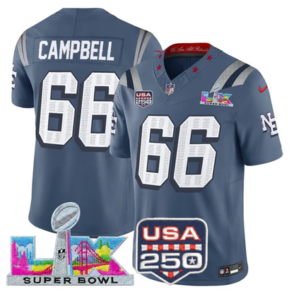 NE 2025 Super Bowl LX Vapor Limited Jersey N18 - All Stitched-DTD
