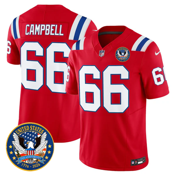 NE Throwback America 250th Patch Vapor Limited Jersey - All Stitched-DTD