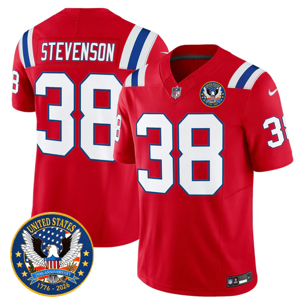 NE Throwback America 250th Patch Vapor Limited Jersey - All Stitched-DTD