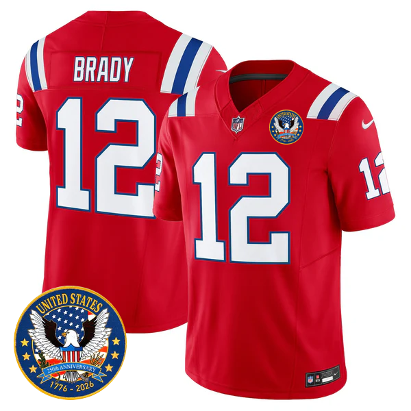 NE Throwback America 250th Patch Vapor Limited Jersey - All Stitched-DTD
