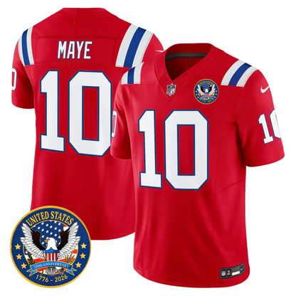 NE Throwback America 250th Patch Vapor Limited Jersey - All Stitched-DTD
